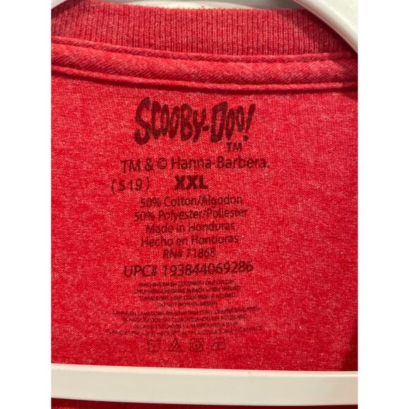 Scooby-Doo Men's XXL Red T-Shirt Mystery Machine Graphic Short Sleeve Cartoon - Picture 4 of 5